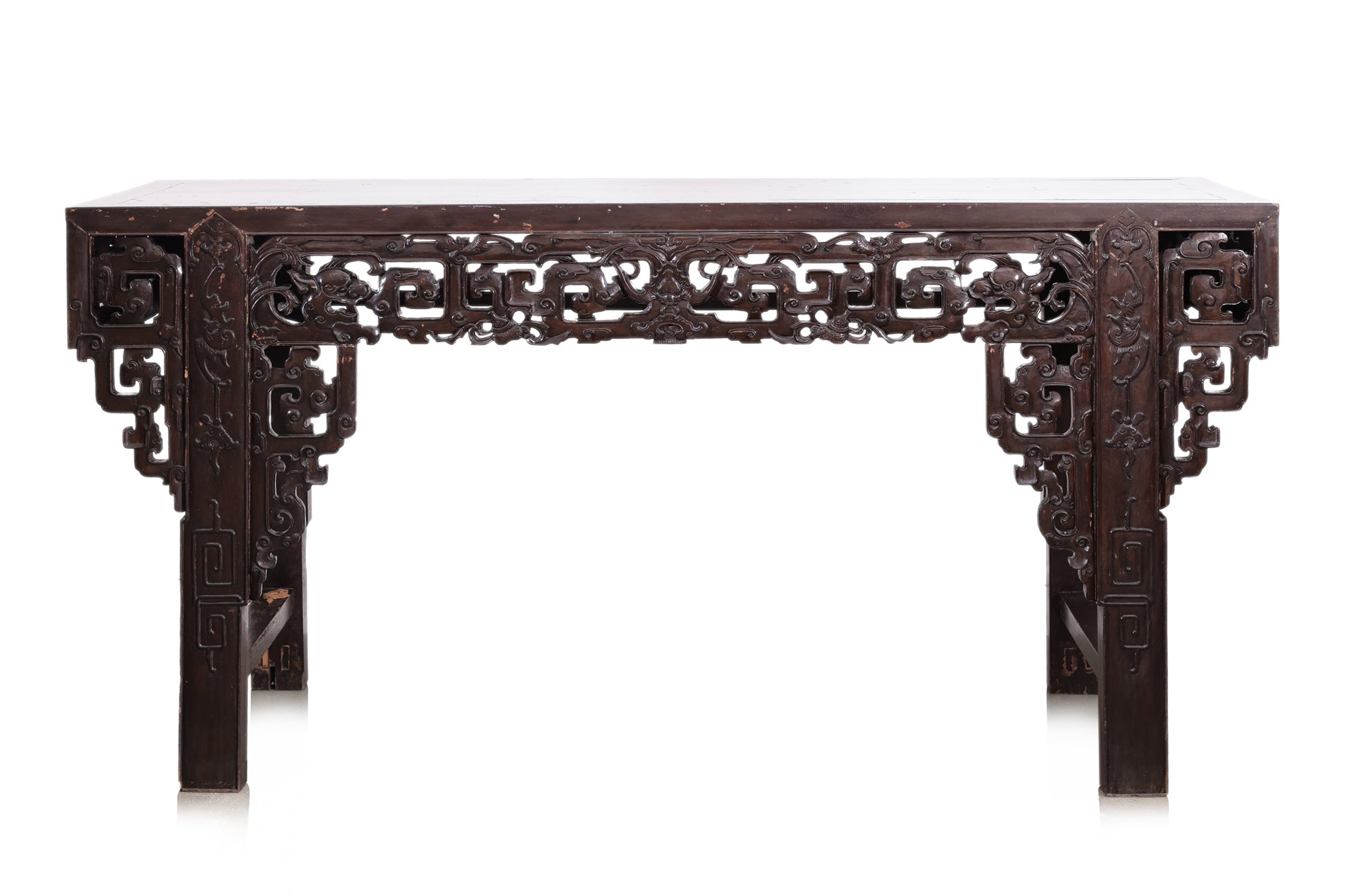 A LARGE PERANAKAN CARVED ALTAR TABLE