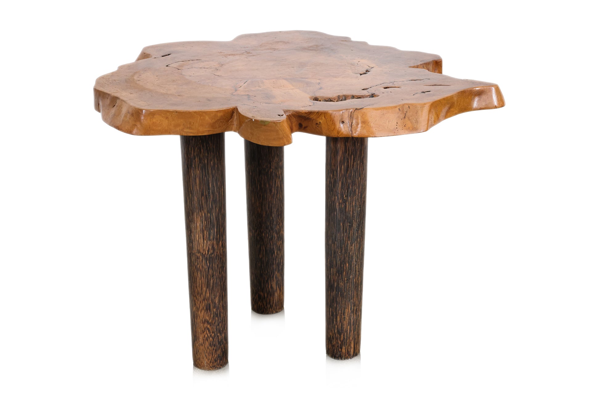 A RAW EDGE SIDE TABLE