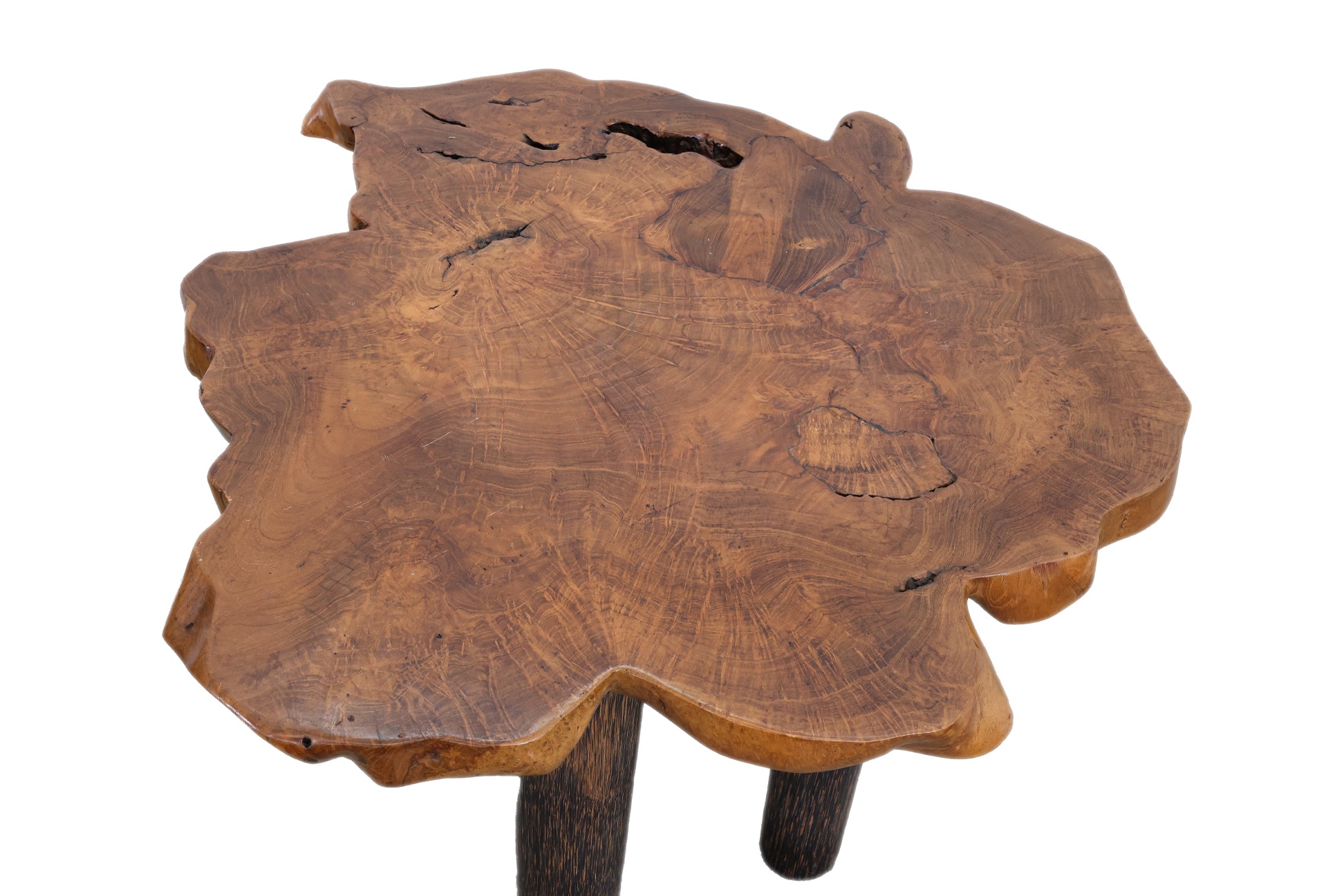 A RAW EDGE SIDE TABLE