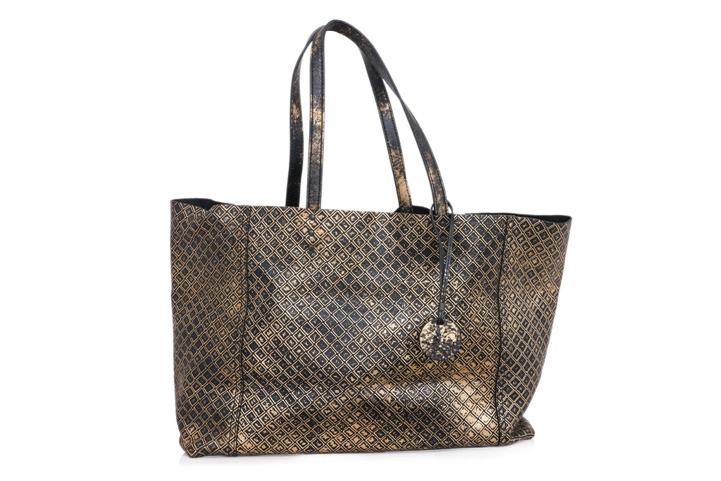 BOTTEGA VENETA - A METALLIC INTRECCIOMIRAGE TOTE