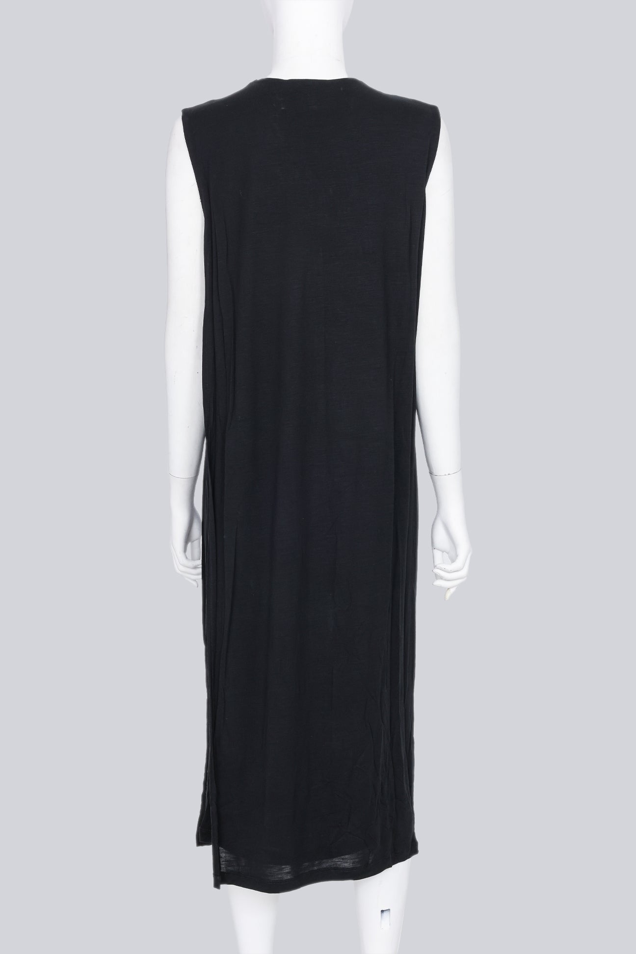 ACNE STUDIOS - A S/S 2017 BLACK SLEEVELESS SHIFT DRESS