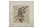 YASHIMA GAKUTEI (1786-1868) - GUAN YU CARRYING A GLAVE SURINOMO