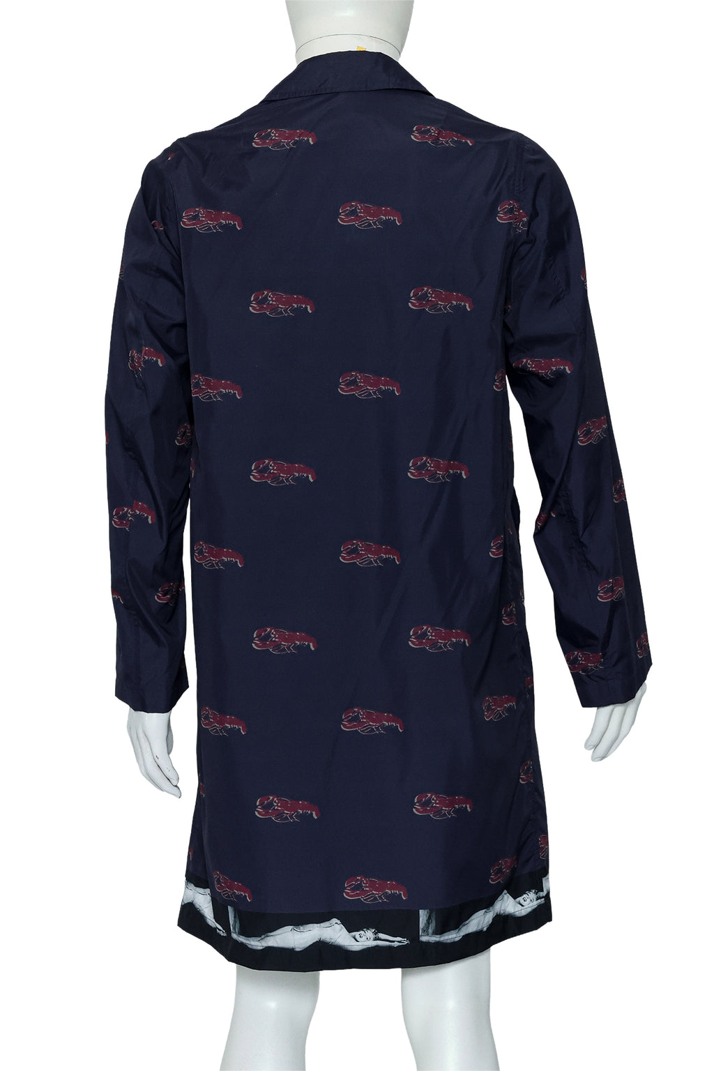 DRIES VAN NOTEN - A PURPLE LOBSTER & MARILYN MONROE PRINT COAT