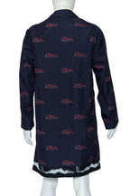 DRIES VAN NOTEN - A PURPLE LOBSTER & MARILYN MONROE PRINT COAT