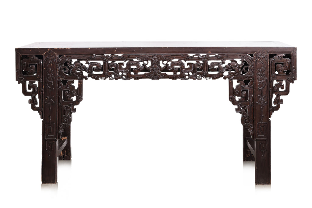 A LARGE PERANAKAN CARVED ALTAR TABLE