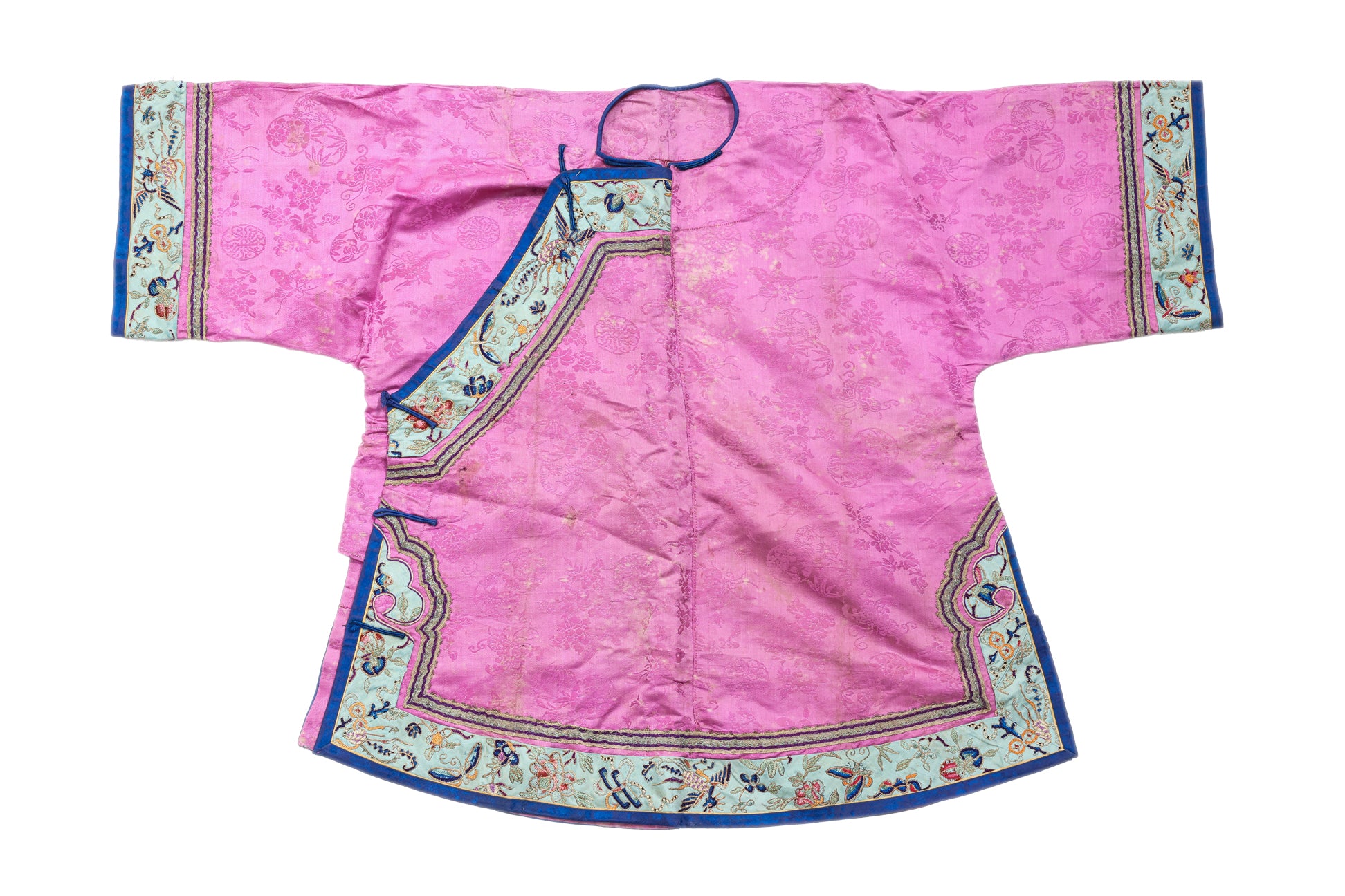 A PINK EMBROIDERED SILK JACKET
