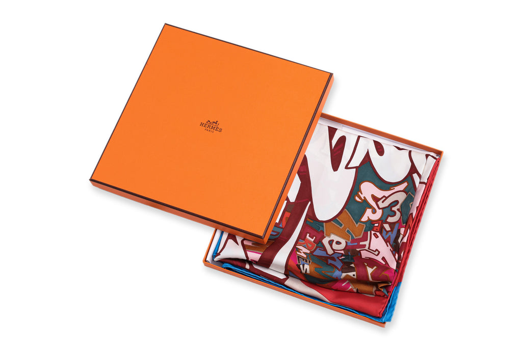HERMES - A KONGO 'GRAFF' SILK SCARF