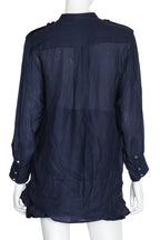 ISABEL MARANT - A LONG SLEEVE SILK PLEATED SHIRT AND SKIRT SET