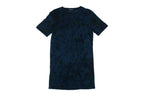 BALMAIN - A BLUE FLORAL PRINT COTTON T-SHIRT