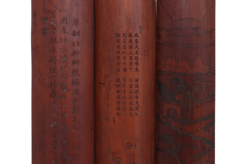 THREE BAMBOO WRIST RESTS