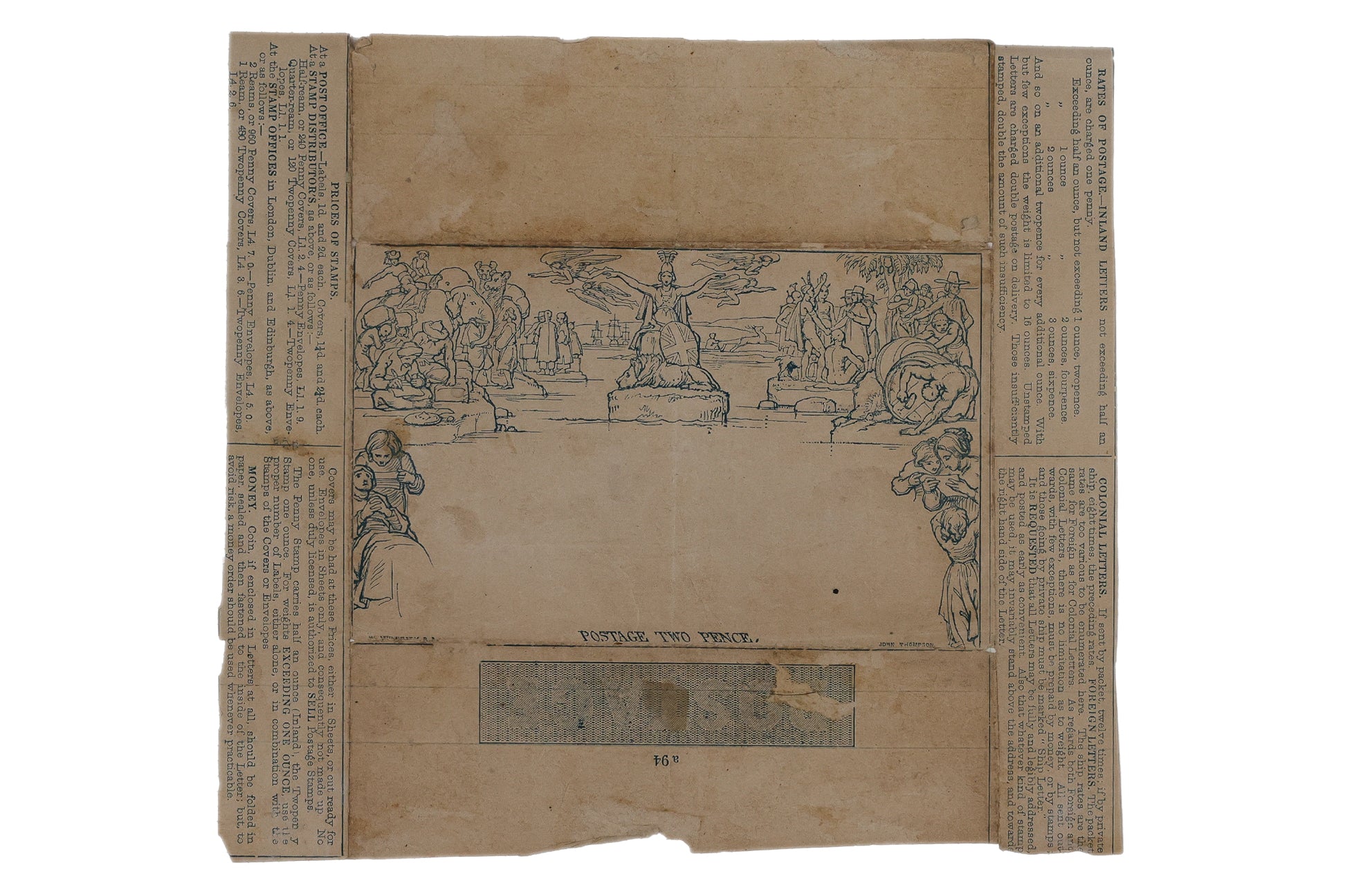 UNITED KINGDOM, A GROUP OF FOUR MULREADY LETTER SHEET COVERS