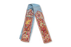 TWO SILK EMBROIDERED TEXTILES