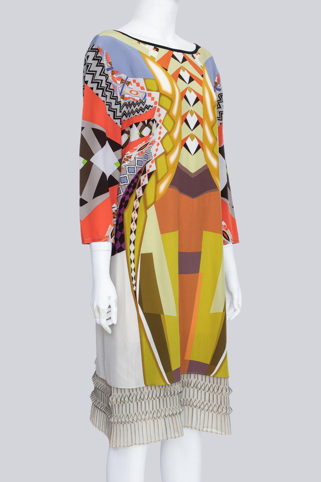 ETRO - A MULTI-PRINT SILK DRESS