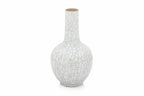 A CRACKLE-GLAZED PORCELAIN BOTTLE VASE