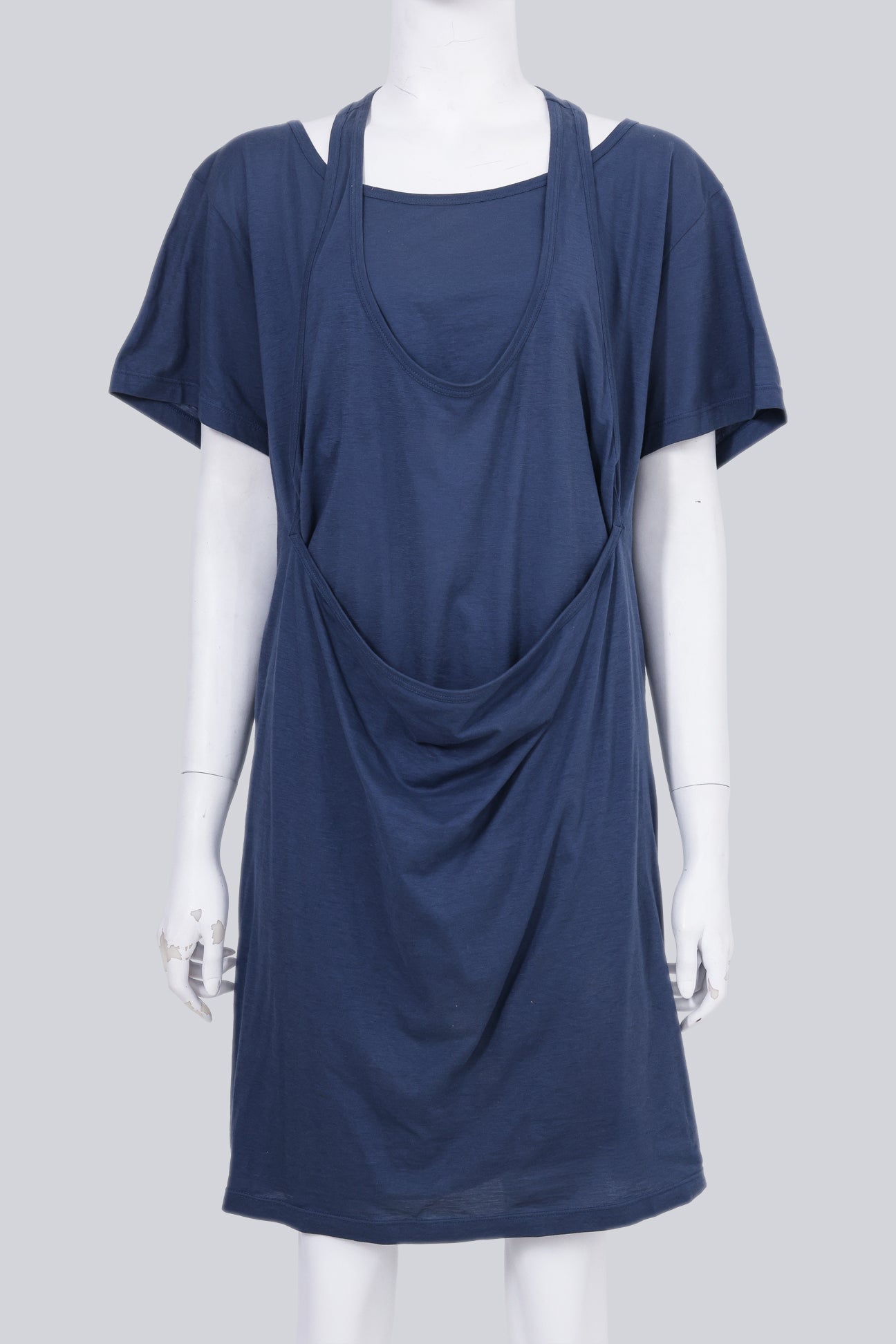 STELLA MCCARTNEY - A NAVY MULTI LAYERED T-SHIRT