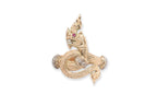 A GEM SET 'NAGA' RING