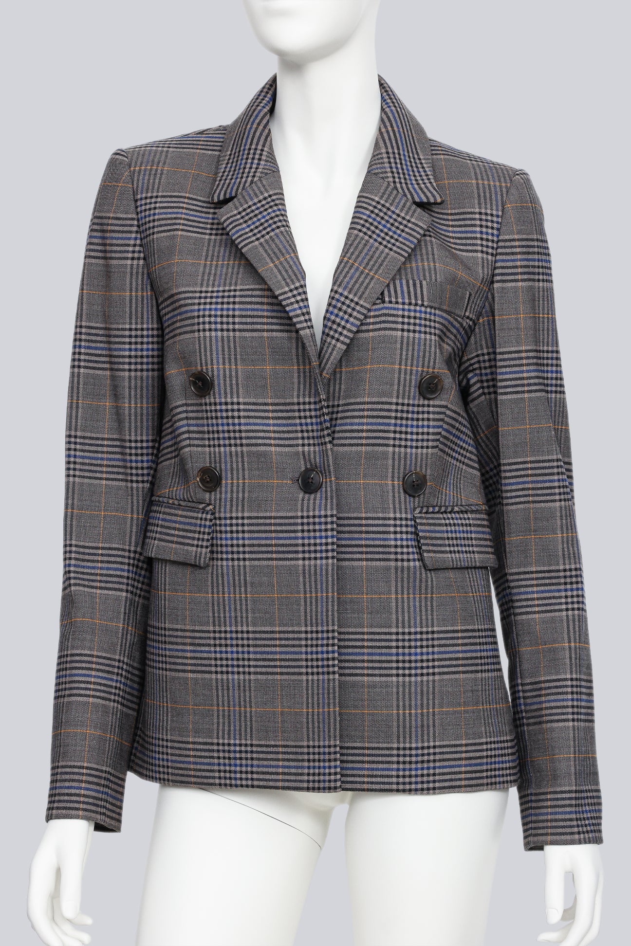 SEA NEW YORK - A PLAID DOUBLE-BREASTED BLAZER