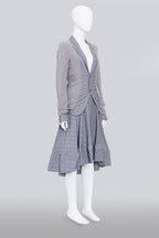 COMME DES GARCONS - A 2007 LAVENDER POINTELLE BLOUSE AND SKIRT SET