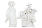 A GROUP OF FOUR BLANC DE CHINE PORCELAIN FIGURES