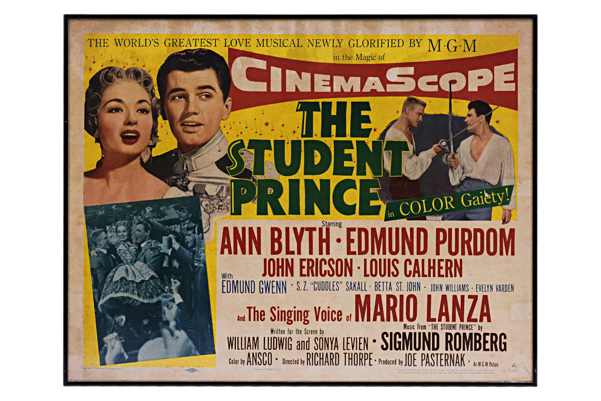 SOUTH PACIFIC (1958), THE STUDENT PRINCE (1954) FILM POSTERS
