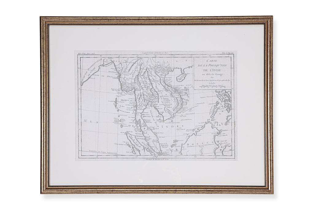 A 1779 FRENCH MAP OF THAILAND, MALAYSIA AND VIETNAM