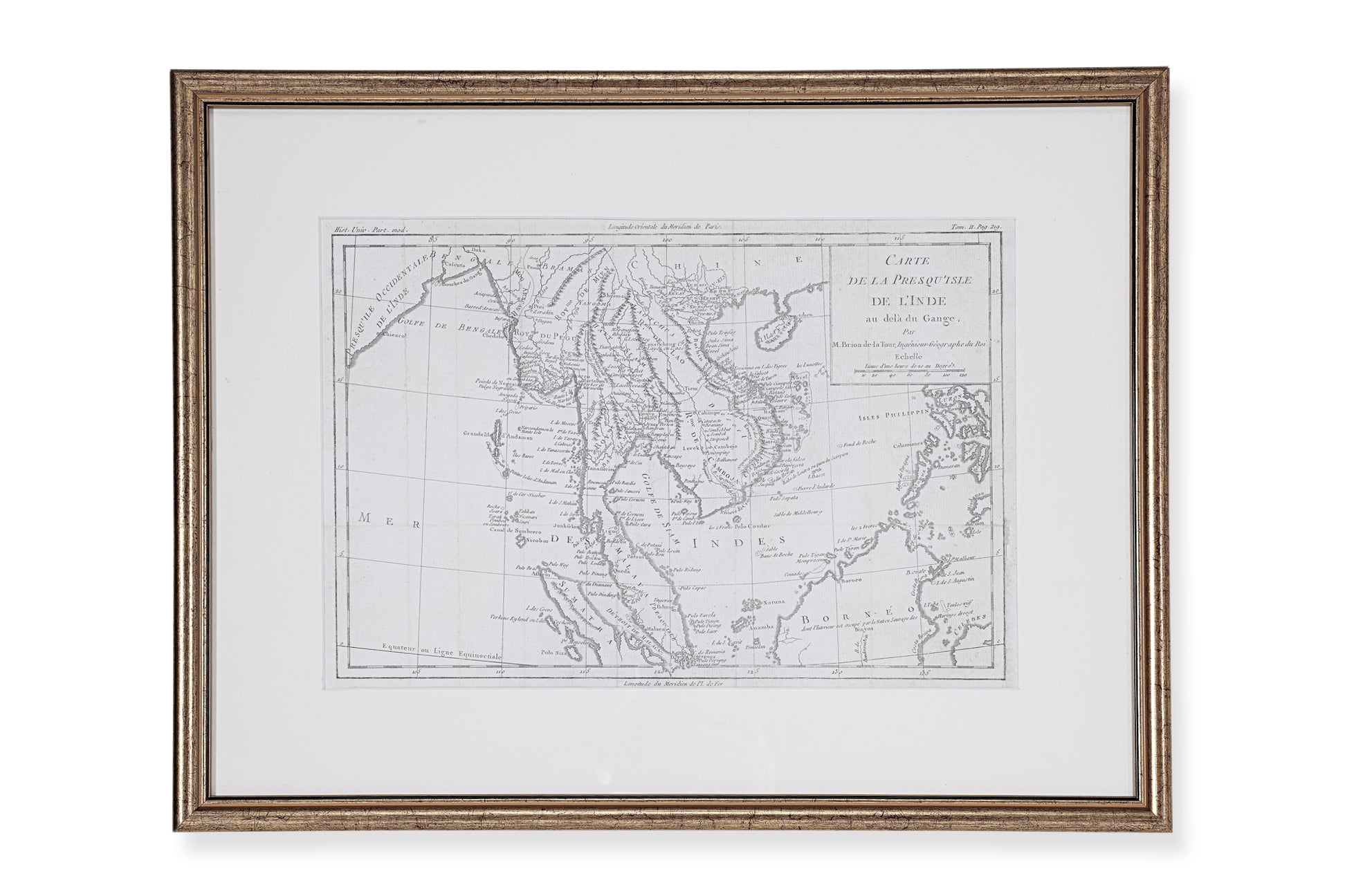 A 1779 FRENCH MAP OF THAILAND, MALAYSIA AND VIETNAM
