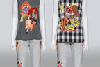 DOLCE & GABBANA - TWO SLEEVELESS TOPS AND A PAIR OF JEANS