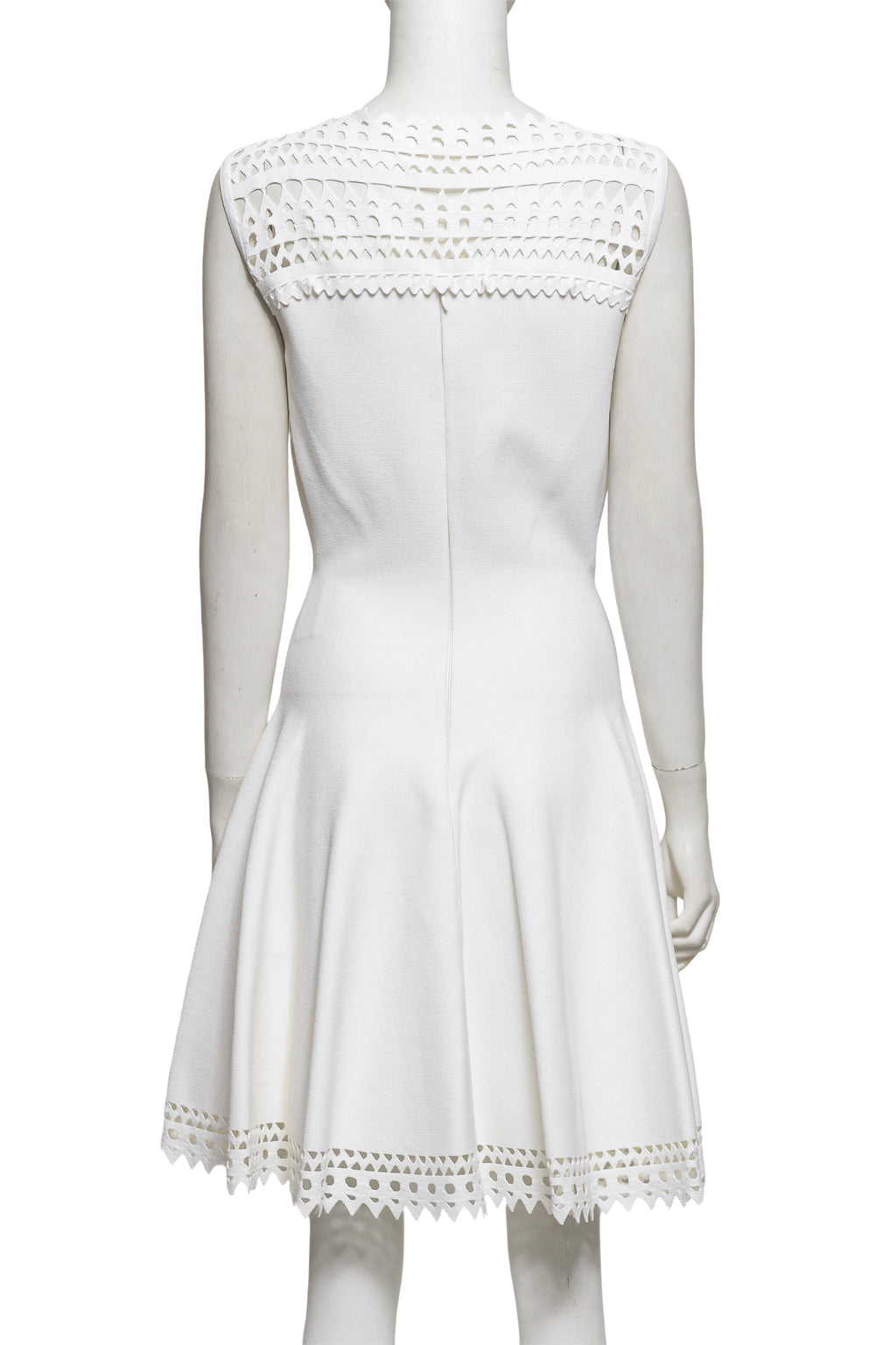 ALAÏA - A CUTOUT TRIM MINI DRESS