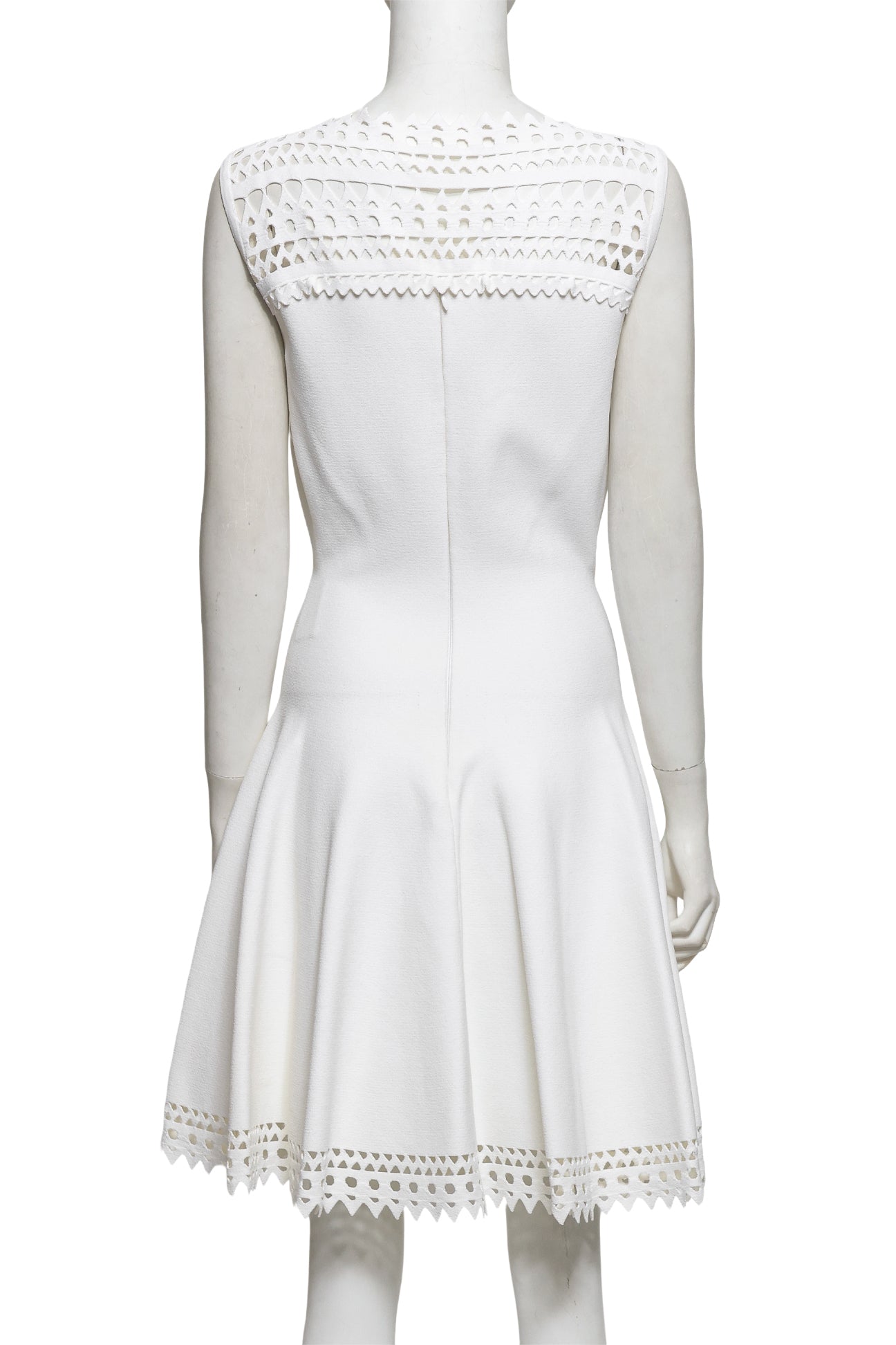ALAÏA - A CUTOUT TRIM MINI DRESS