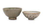 A GROUP OF PORCELAIN BOWLS, DISHES AND SOUP SPOONS