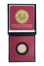 SINGAPORE, 10TH ANNIVERSARY $100 GOLD COIN 1965-1975