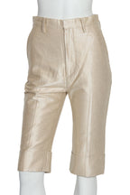 TSUMORI CHISATO - A PAIR OF GOLD-TONE CAPRIS