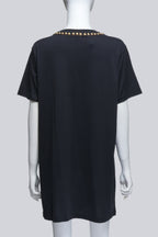 GIVENCHY - A COPPER STUDDED BLACK T-SHIRT