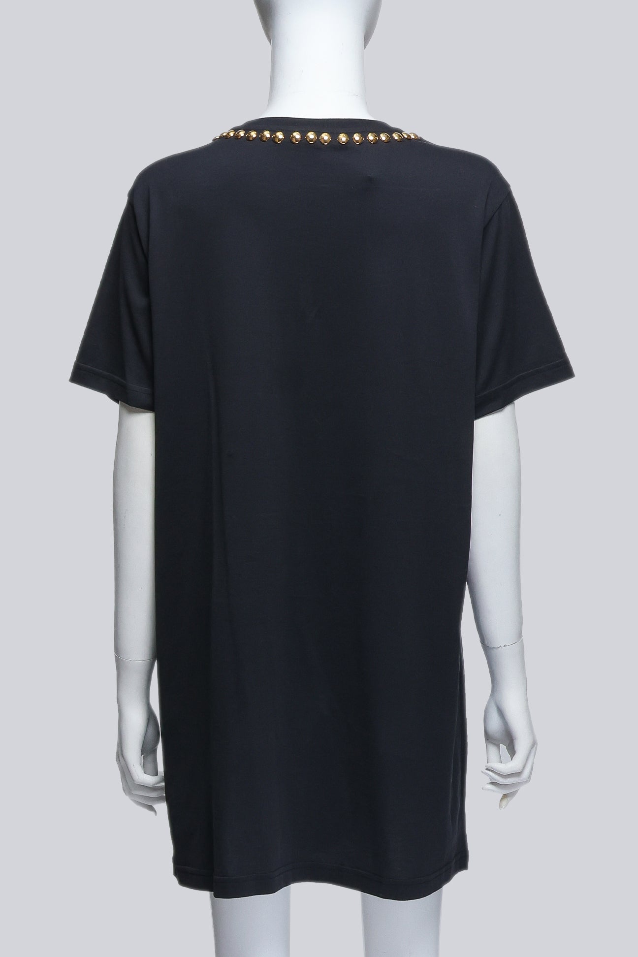 GIVENCHY - A COPPER STUDDED BLACK T-SHIRT