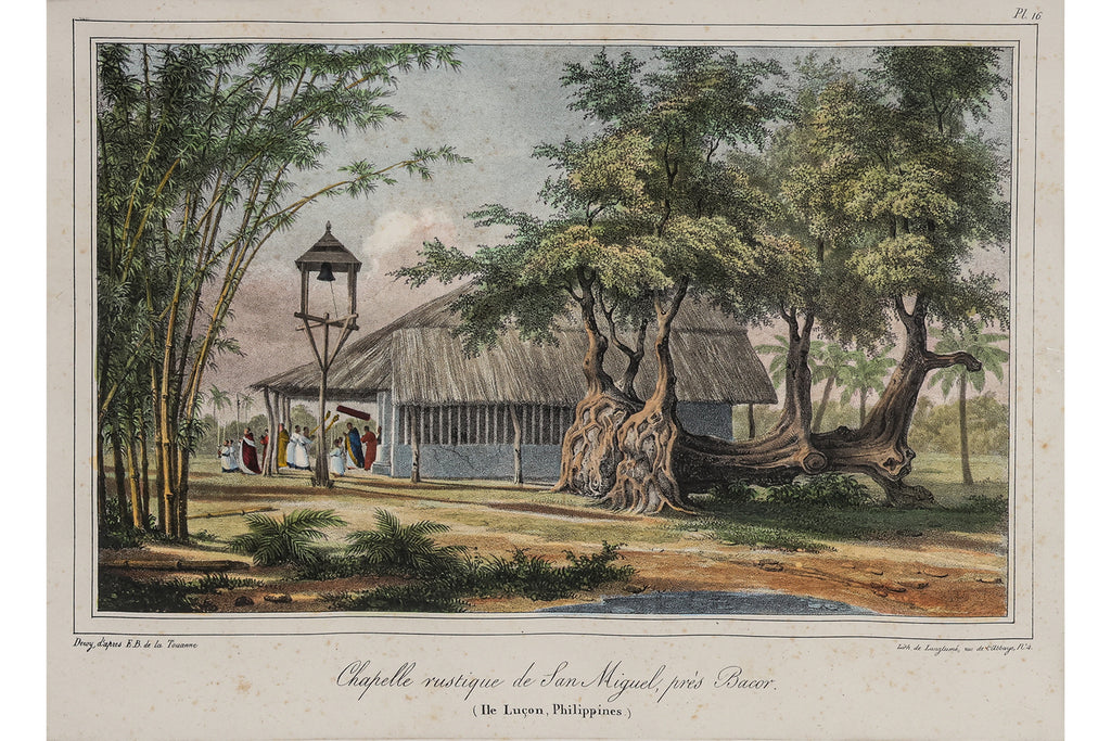THREE HAND-COLOURED LITHOGRAPHS OF THE PHILIPPINES, EDMOND BIGOT DE LA TOUANNE, 1828
