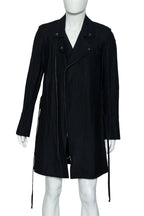 ANN DEMEULEMEESTER - A BLACK LONG COAT