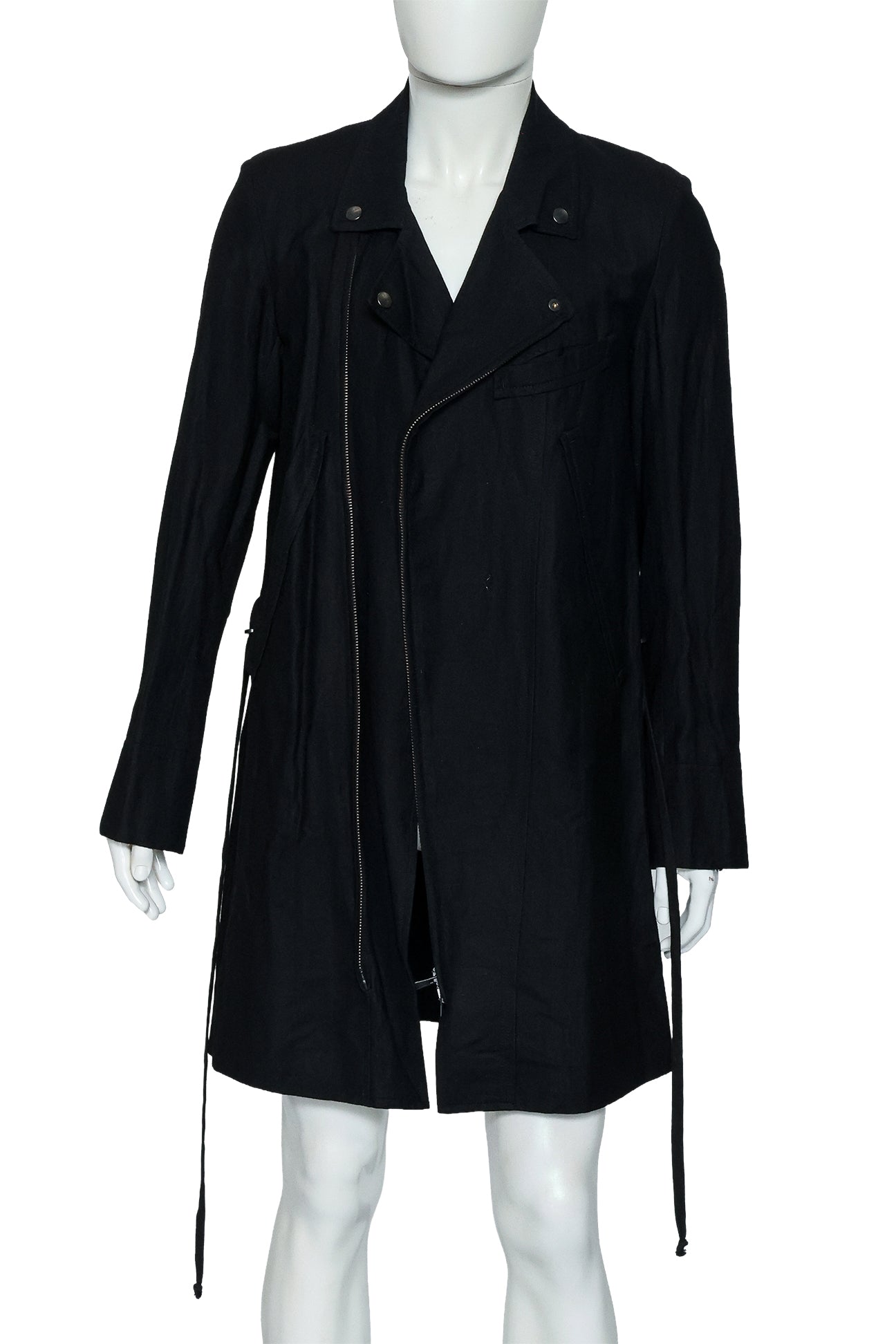 ANN DEMEULEMEESTER - A BLACK LONG COAT