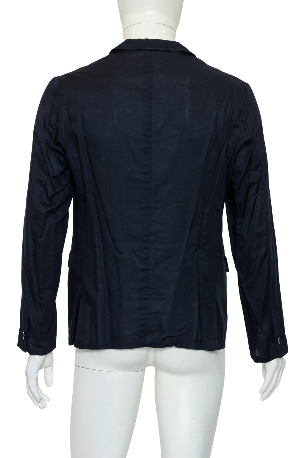 COMME ÇA MEN - A COTTON AND LINEN BLEND BLAZER