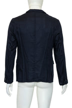 COMME ÇA MEN - A COTTON AND LINEN BLEND BLAZER