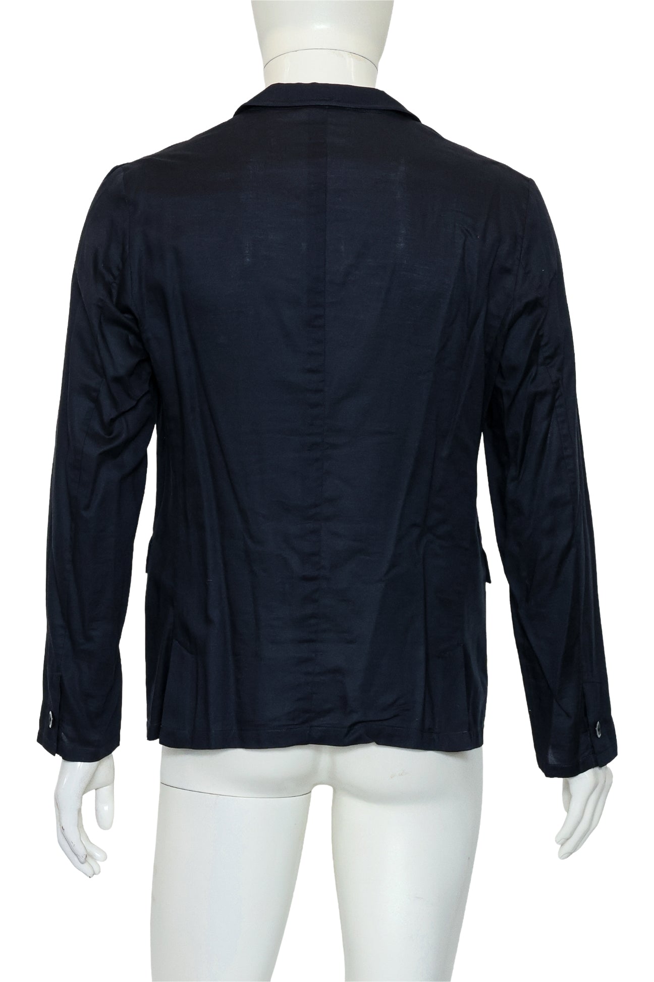 COMME ÇA MEN - A COTTON AND LINEN BLEND BLAZER