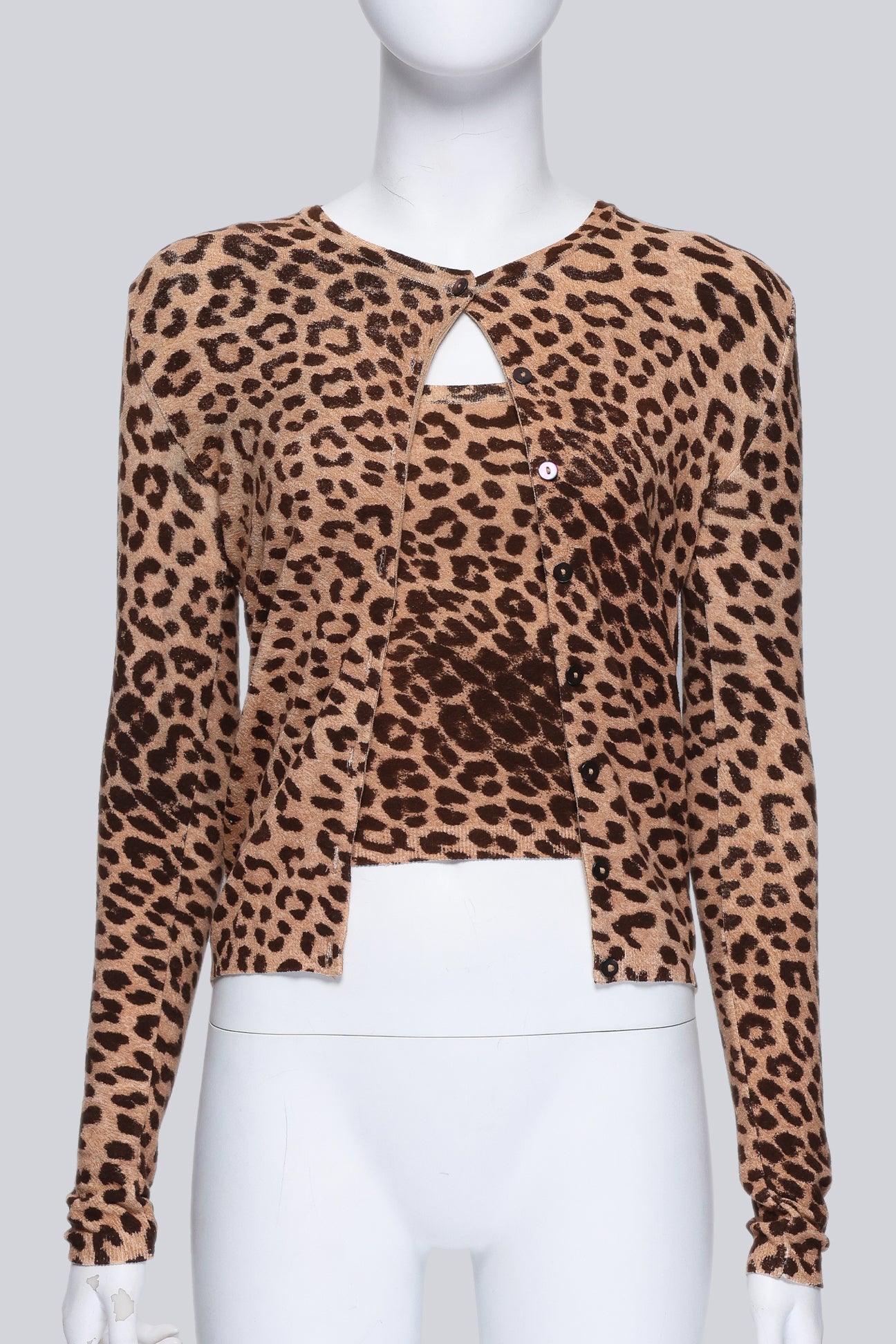 ANNA MOLINARI - A BROWN LEOPARD PRINT SET