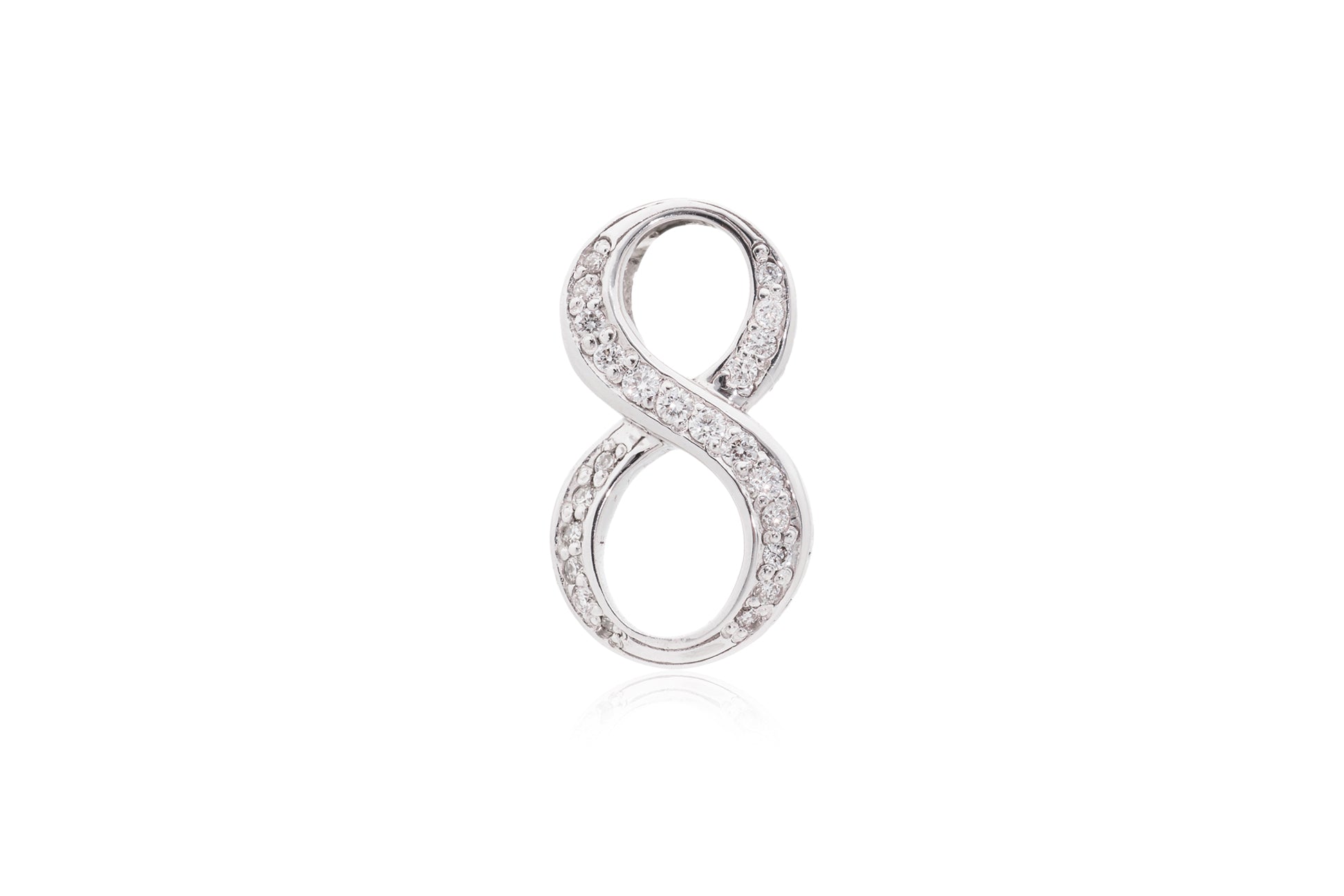 A NUMERICAL '8' DIAMOND PENDANT