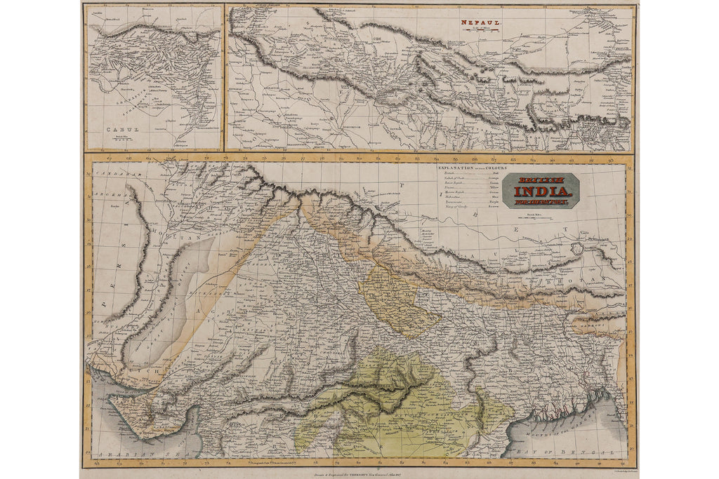 BRITISH INDIA, NORTHERN PART, JOHN THOMSON, 1817