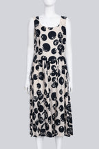 COMME DES GARCONS - A 2014 LINEN POLKA DOT AND STAR DRESS
