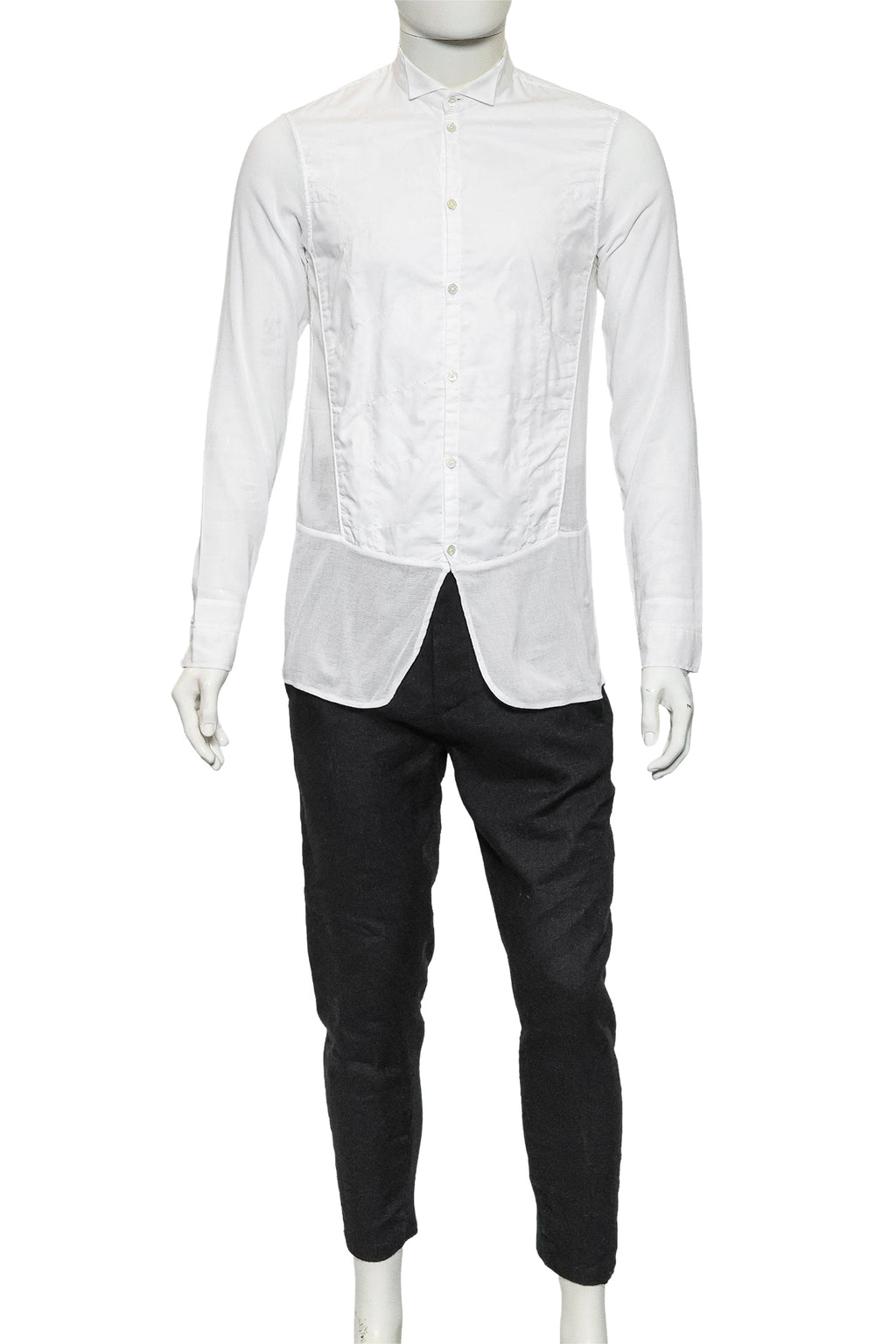 ANN DEMEULEMEESTER - A SHIRT AND TROUSER ENSEMBLE