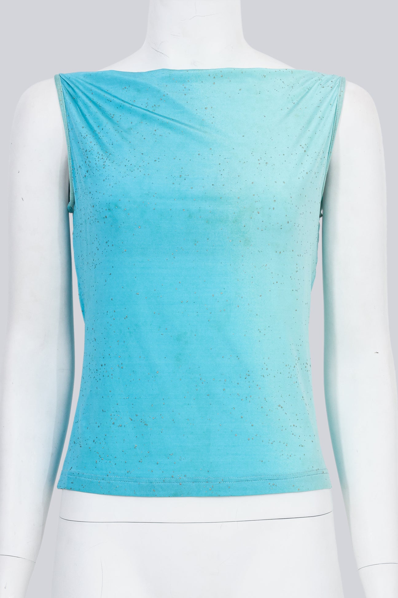 ROBERTO CAVALLI - A GRADIENT SEAFOAM TOP