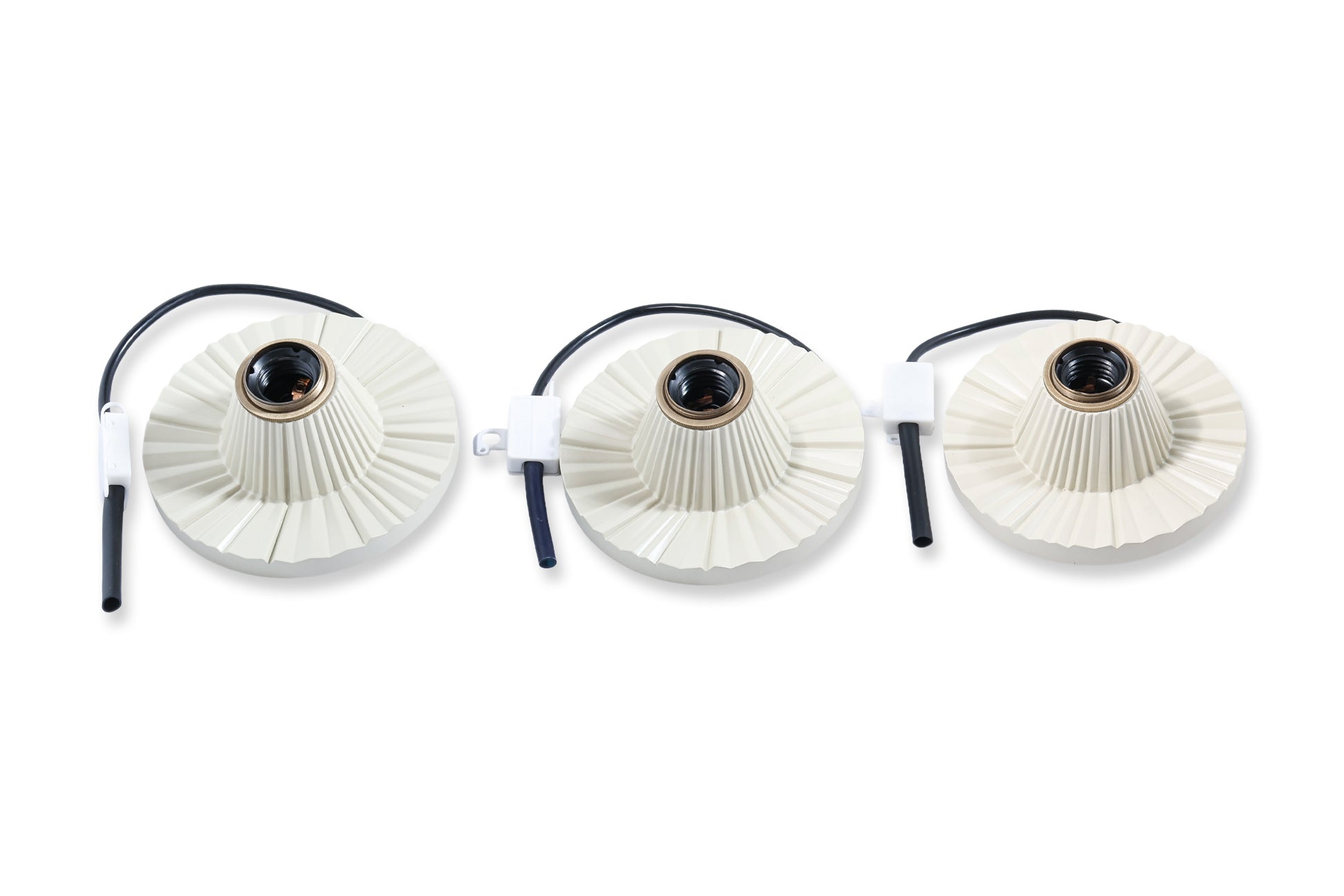 A GROUP OF THREE BEATA HEUMAN 'CRINKLE LIGHT' FITTINGS