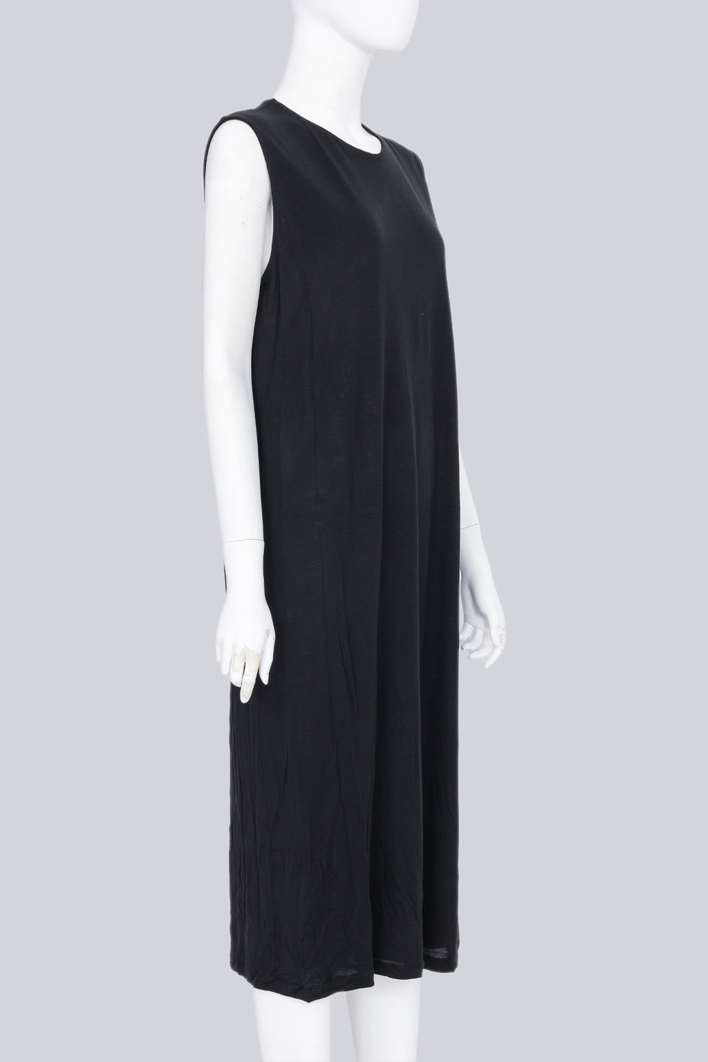 ACNE STUDIOS - A S/S 2017 BLACK SLEEVELESS SHIFT DRESS