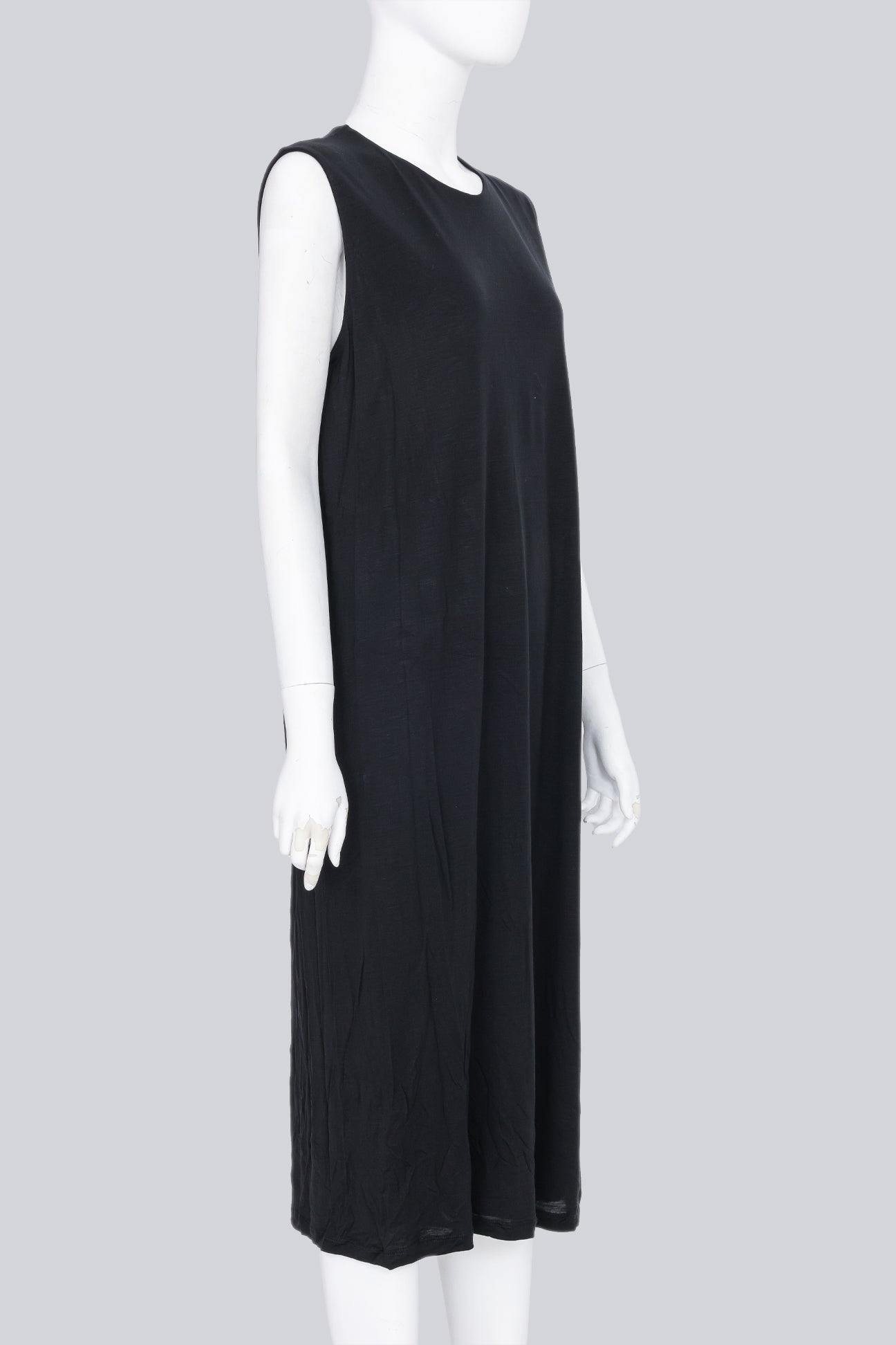 ACNE STUDIOS - A S/S 2017 BLACK SLEEVELESS SHIFT DRESS