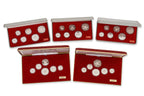 SINGAPORE, SILVER PROOF COIN SETS, 1983-1987 (5)
